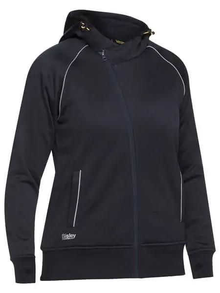 Bisley Women's Fleece Zip Front Hoodie With Sherpa Lining BKL6925 Bisley Workwear